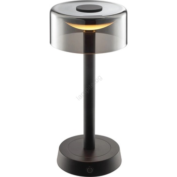 Brilliant - LED димируема презареждаема сензорна настолна лампа RAZOR LED/2, 5W/5V 2700K IP44 черна (BI0298)