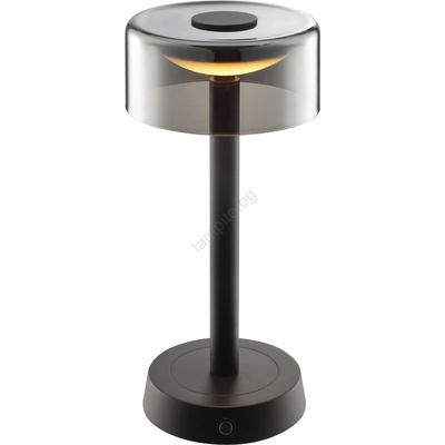 Brilliant - LED димируема презареждаема сензорна настолна лампа RAZOR LED/2, 5W/5V 2700K IP44 черна (BI0298)