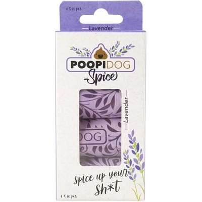 Cobbys pet duvoplus poopidog sáčky na exkrementy s vôňou levandule 4x15 ks 32x19 cm
