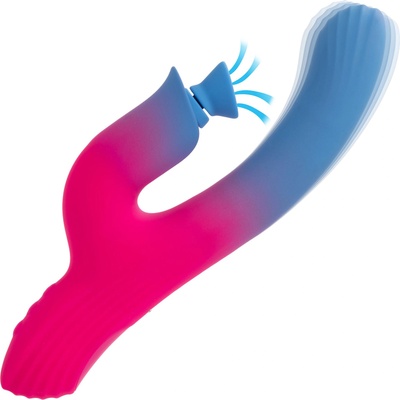 CalExotics Elation Dual Stimulator Suction Vibrator Pink