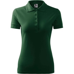 MALFINI Malfini pique polo 210 / Дамска поло риза - тъмнозелена m (210d314)