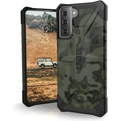 Urban Armor Gear Калъф за Samsung Galaxy S21 Plus, удароустойчив, хибриден, Urban Armor Pathfinder, зелен камуфлаж (212827117271)