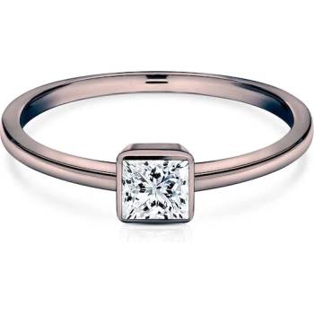 Image 1 of SAVICKI Годежен пръстен Pure: черно злато, диамант с шлифовка