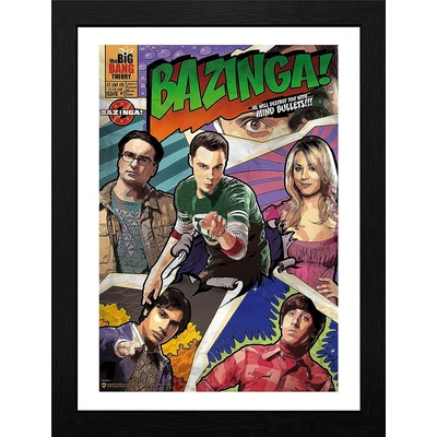 GB eye Плакат с рамка GB eye Television: The Big Bang Theory - Bazinga (GBYDCO202)
