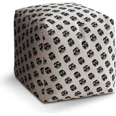Sablio Taburet Kocka Star Wars Stormtrooper Pattern šikmý: 40x40x40 cm