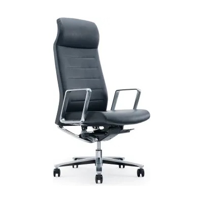 O1S RFG Директорски стол Lider HB, екокожа, черна седалка, черна облегалка