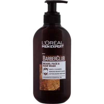 L'Oréal Men Expert Barber Club Beard, Face & Hair Wash от L'Oréal Paris за Мъже Шампоан за брада 200мл