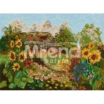 Milena Style Лятна идилия - гоблен със схема конци dmc 1: 4