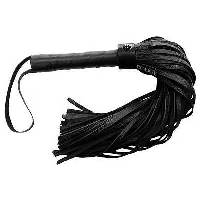 ostatní ROUGE Leather Flogger Black with Black Accessories