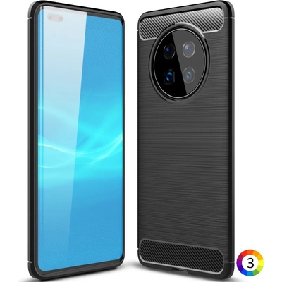 Huawei Mate 40 Pro Удароустойчив Carbon Fiber Калъф и Протектор