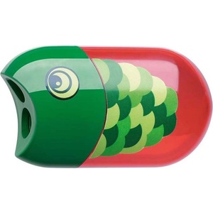 Faber-Castell Острилка и гума, с две дупки, с резервоар, faber-castell, модел риба 183525 (183525)