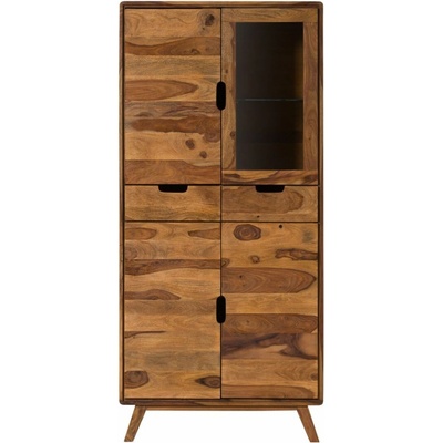 Bighome Skane 2 z indického palisandra pieskovaný lakovaný prírodný 85x45x180