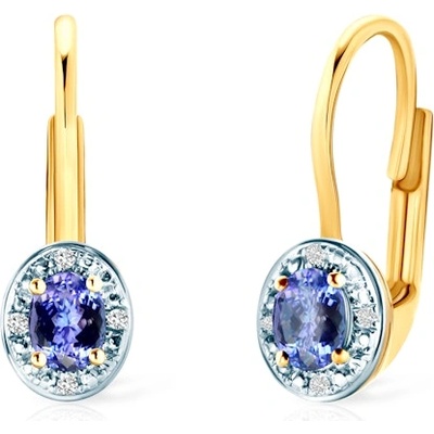 SAVICKI обеци: злато. диаманти. танзанит