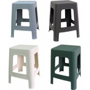 MEGAPLAST MP1334 TABURET polyratan (šedá)