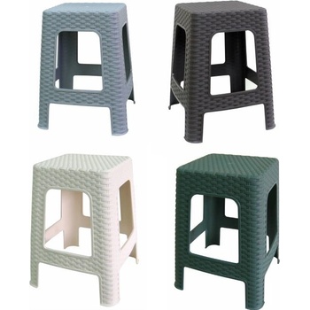 MEGAPLAST MP1334 TABURET polyratan (šedá)