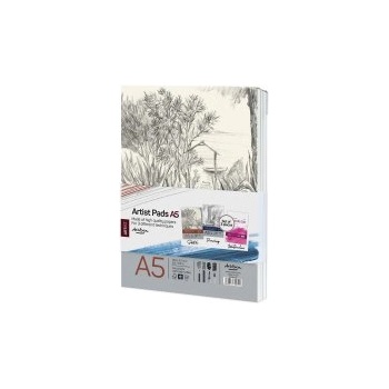 Drasca Падове за рисуване А5 скеч, графика и акварелен пад 3бр