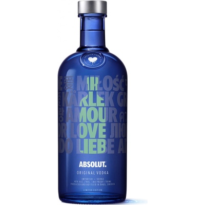 Absolut Love Limited Edition 40% 0,7 l (čistá fľaša)