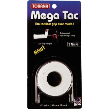 Tourna Mega Tac 3er, white Tournagrip MT-W