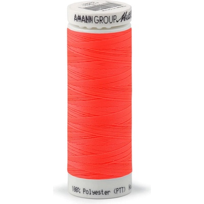 Polyesterové elastické nitě Seraflex Mettler návin 130 m Varianta: 8775 oranžová reflexní, Balení: 5 ks
