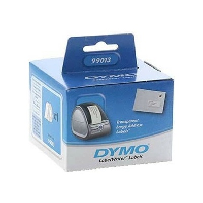 Dymo papírové štítky 89mm x 36mm, průhledné, velké, 260 ks, 99013, S0722410 99013