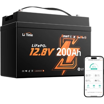 LiTime LiFePO4 baterie 12v 200Ah SAMOOHŘEV