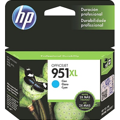 HP 951XL Cyan Officejet Ink Cartridge (CN046AE)