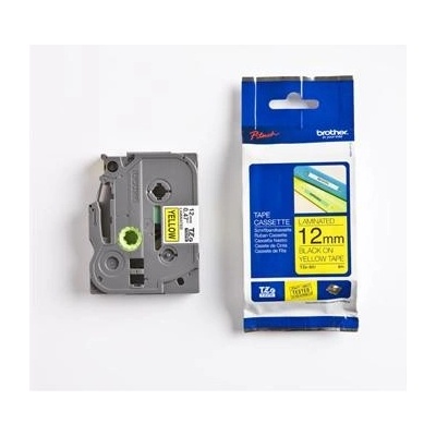 páska BROTHER TZ631 čierne písmo, žltá páska Tape (12mm) (TZE631)