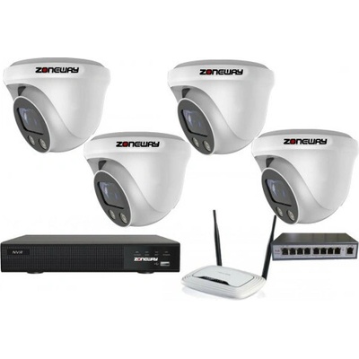 ZONEWAY 4x NC960 + NVR 2104