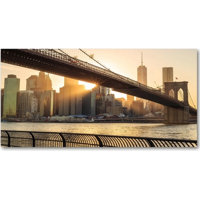 Foto obraz sklo tvrzené Brooklynský most 100x50 cm