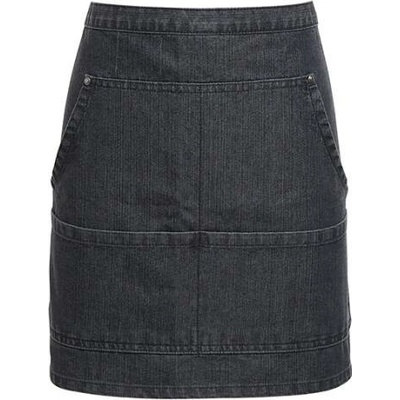 Premier Workwear Pracovní džínová zástěra PR125 Black Denim 79x39,5cm