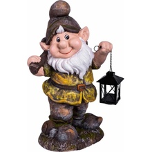 STREND PRO GARDEN Trpaslík s lampášikom, magnesia, 25x20x45 cm