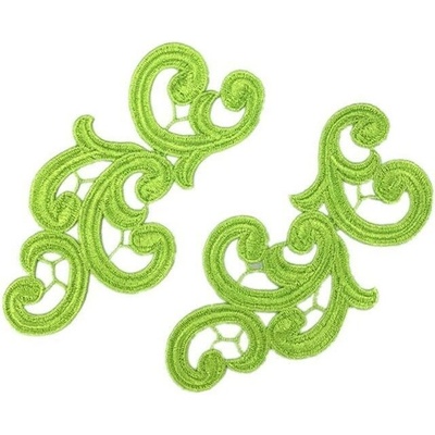 EU Krajková aplikace ORCHID Fluo Green