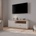 Forte Tv шкаф thirteen, 149.50 см, бяло/дъб Рива (pntt121l-q214)