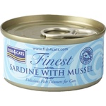 Fish4Dogs Fish4cats Finest Сардина и Мидии 70 г
