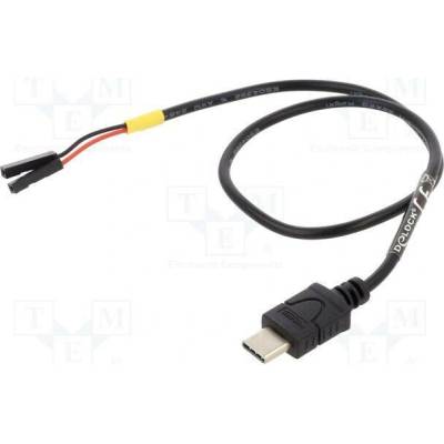 Delock 85396 USB C vidlice kolíkový konektor 1pin x2; 0,3m černý