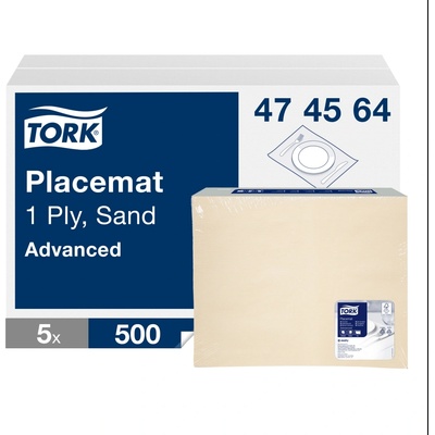 Tork Prostírání papírové 500ks 1V krémové 31x42cm