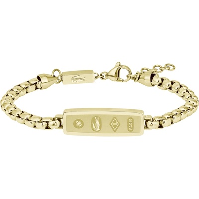 Lacoste Pozlátený pánsky náramok z ocele District 2040539