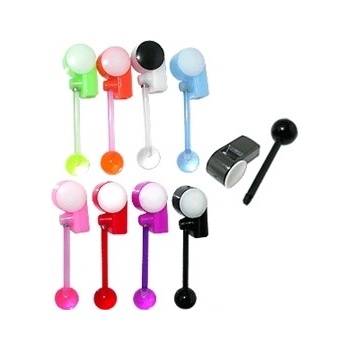 Piercingate piercing do jazyka PCI00315 světle modrá