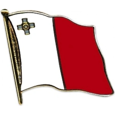 Odznak (pins) 20mm vlajka Malta - farebný