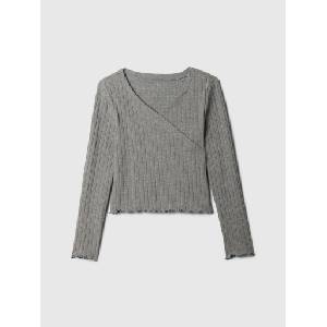 GAP Бебешка тениска с ребра GAP GAP | Siv | Момичешки | XS