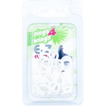 E-Z Elastic Ring Kroužky 8 mm bílé 50ks