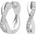 Diamonfire Luxusné strieborné náušnice E6065
