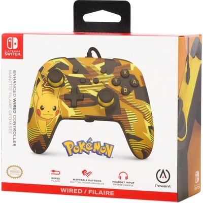 PowerA Enhanced Switch Camo Storm Pikachu (NSGP0094-01)