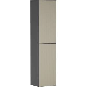 Hansgrohe Xevolos E - Висок шкаф 40x176x36 см, 2 врати, панти отляво, матово сиво/бронз 54220390 (54220390)