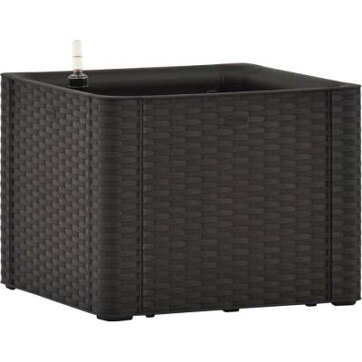 STEFANPLAST Samozavlažovací truhlík NATURAL DELUXE 43x43x33cm antracit