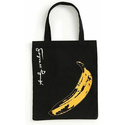 Galison Andy Warhol Banana Black taška Tote Bag