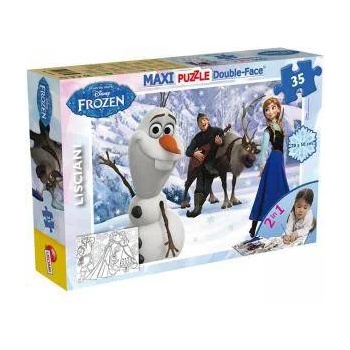 Frozen Двулицев макси пъзел Замръзналото кралство, 46850 Lisciani, 8008324046850