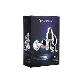 S Pleasures Анален разширител S Pleasures Сребрист 3 Части