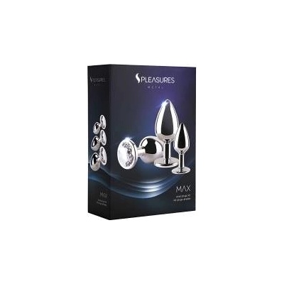 S Pleasures Анален разширител S Pleasures Сребрист 3 Части