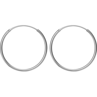 Argento Stříbrné náušnice kruhy - 30 mm průměr 67500